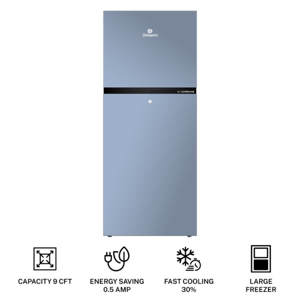 Dawlance 9149 M-Chrome Large Fridge - Metallic Silver, 9 CFT