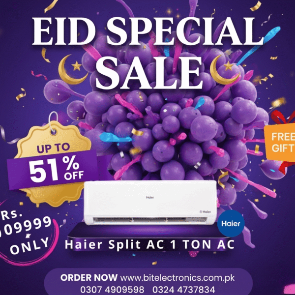 Haier 1 ton Triple Inverter AC – Efficient Cooling Heating Eid Sale 2026