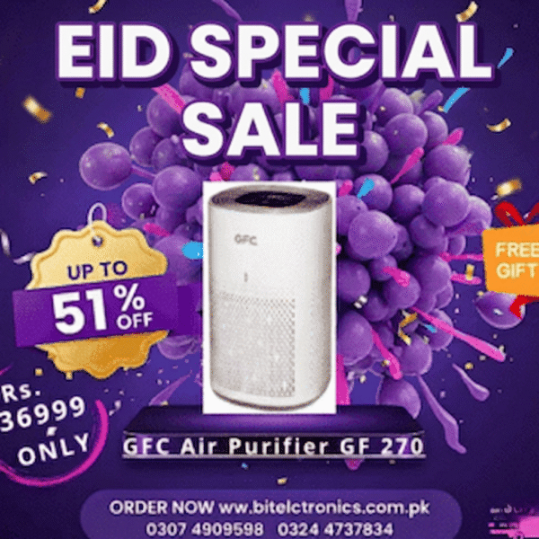 GFC Air Purifier GF-270 - Advanced Filtration for a Healthier, Fresher Home Environment